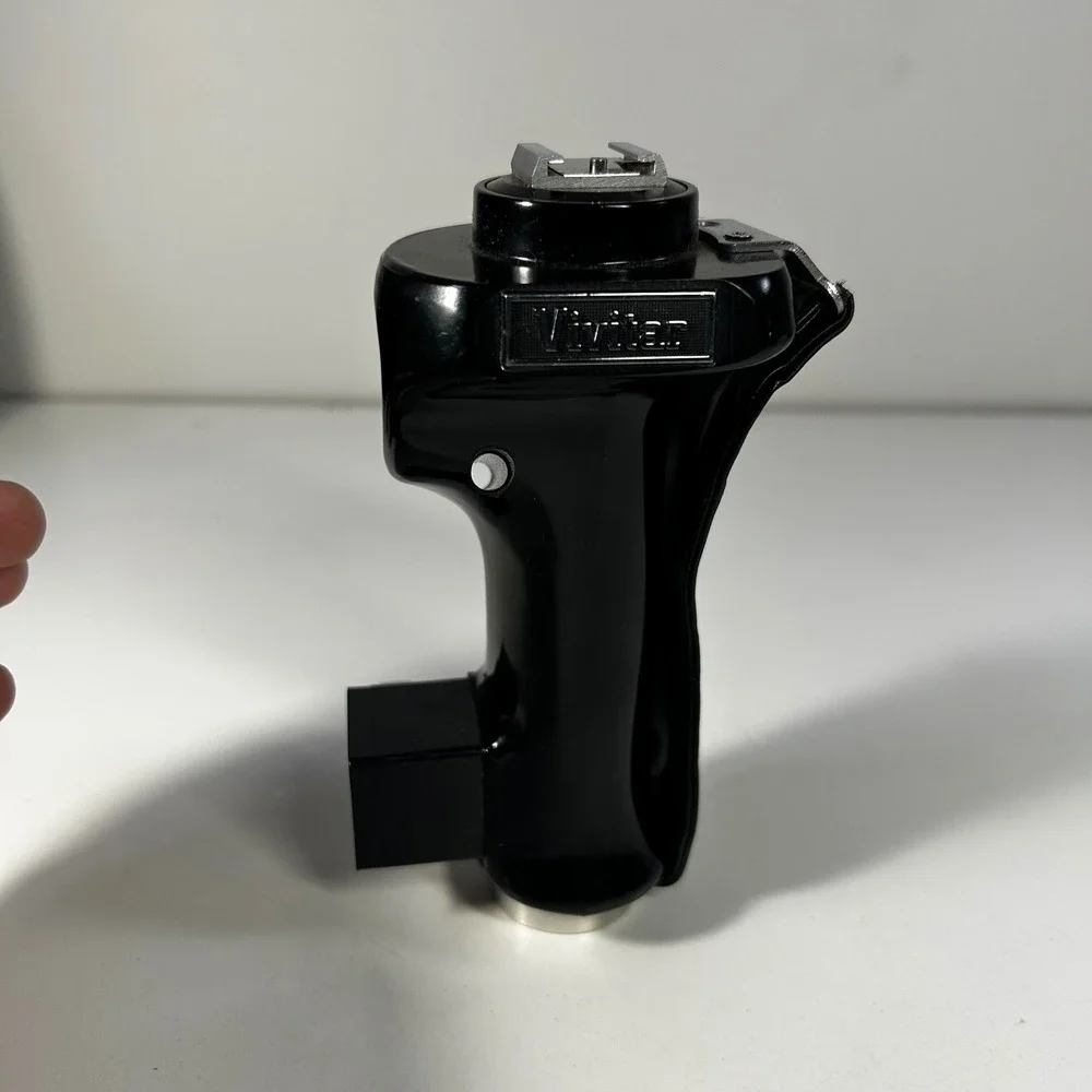 Vivitar Pistol Grip Camera Handle Shutter Release Flash Bracket Black Vintage